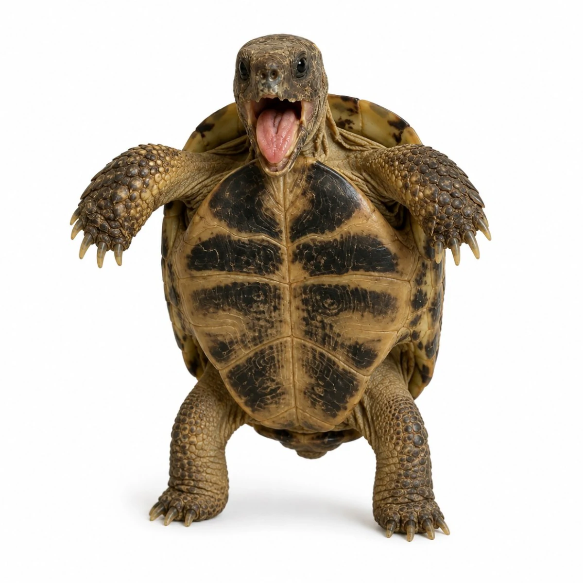 Ploddy standing upright with an excited expression